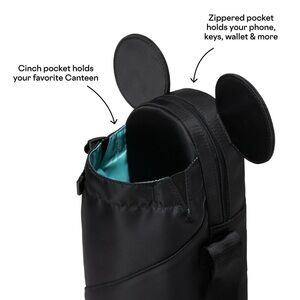 Corkcicle Black Mickey Mouse Crossbody